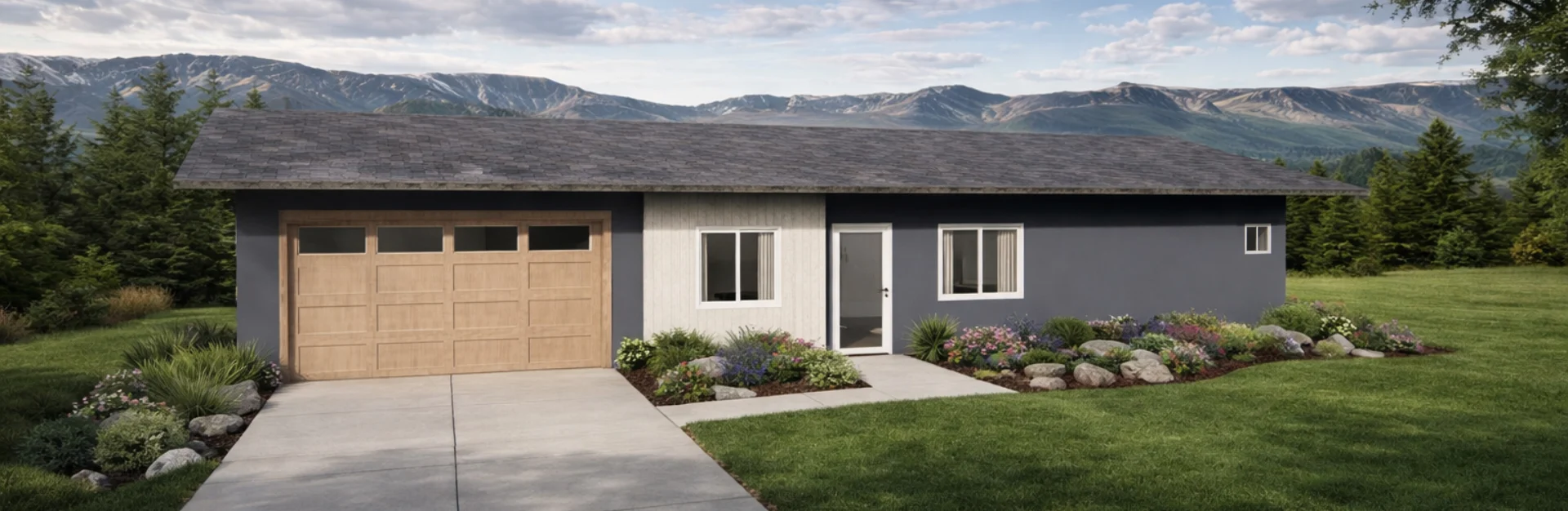 The Aspen — architectural rendering of a West Fork Village plan