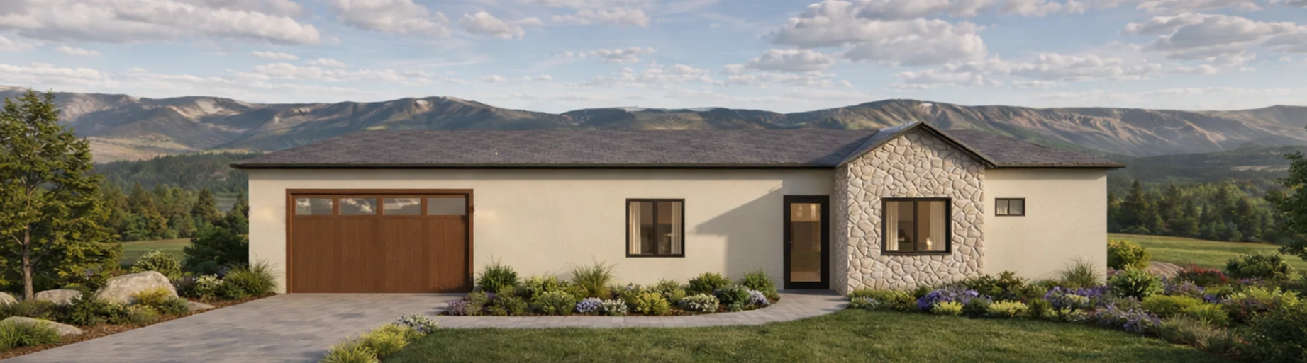 The Bristlecone — architectural rendering of a West Fork Village plan